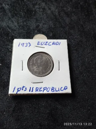Peseta 1937 Euzkadi II Republica