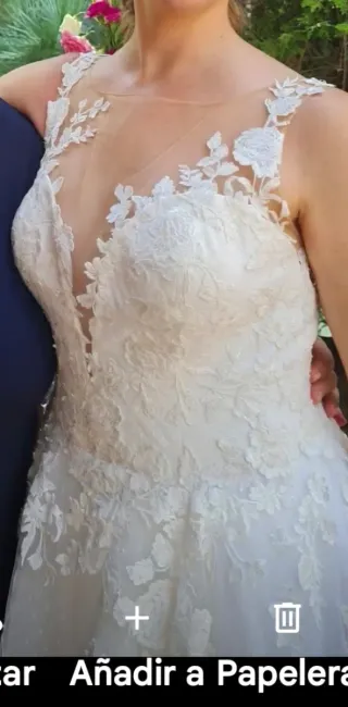 Traje de Novia Talla 36 Blanco