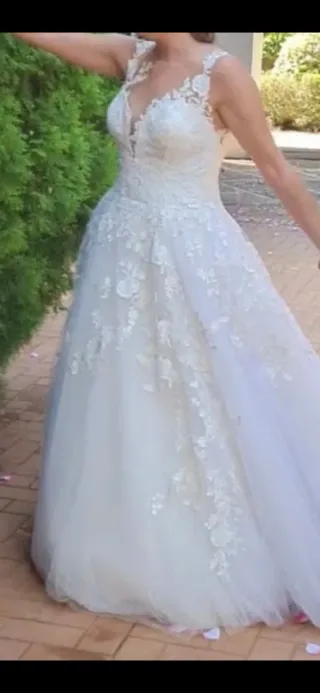 Traje de Novia Talla 36 Blanco