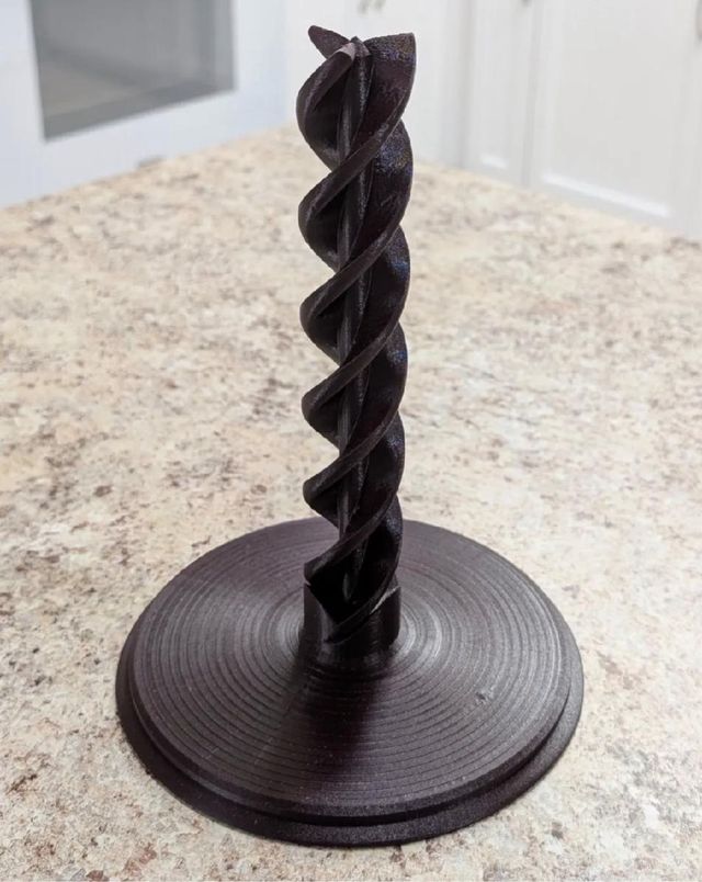 Soporte rollo cocina espiral