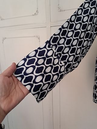 Camicetta Piombo fantasia geometrica taglia L