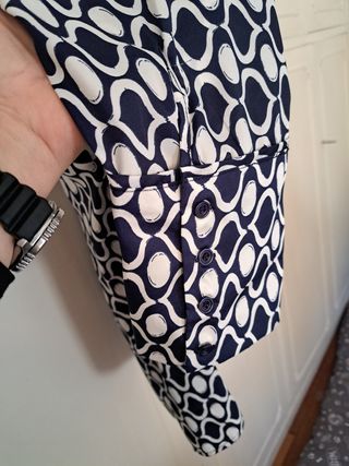 Camicetta Piombo fantasia geometrica taglia L