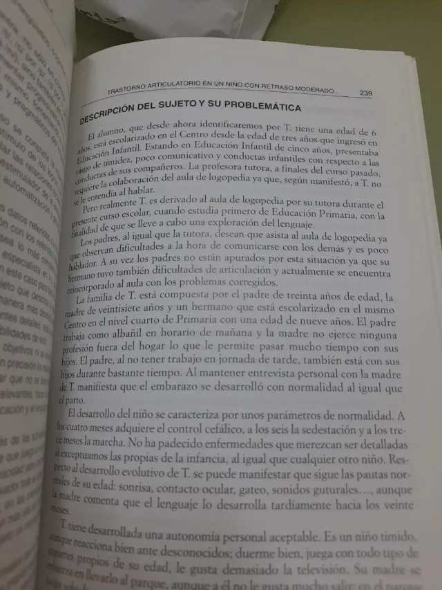 Trastorno específico del lenguaje (TEL) y casos le