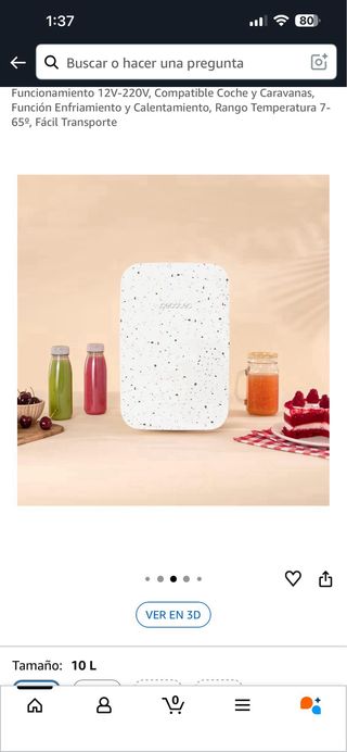 Cecotec Mini Nevera Bolero 10L Bahamas