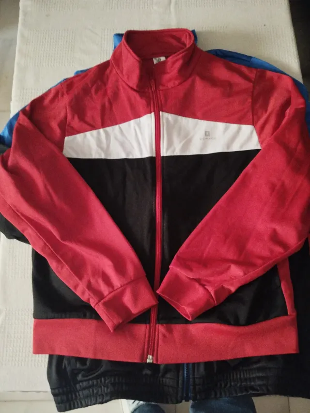Conjunto 3 Chaquetas Chándal Domyos, Adidas y Pum