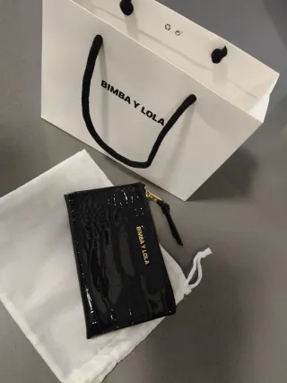 BIMBA Y LOLA Monedero Tarjetas Negro