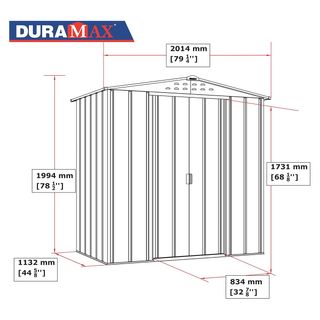 Caseta de jardin "Top Shed 6x4" de metal