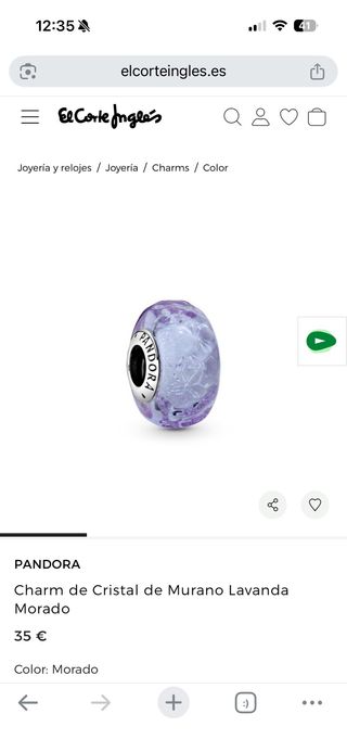 Pulsera Pandora de Plata más abalorios