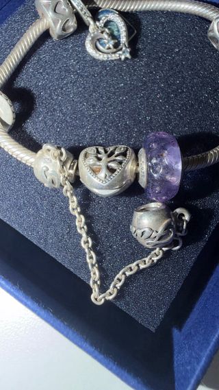 Pulsera Pandora de Plata más abalorios