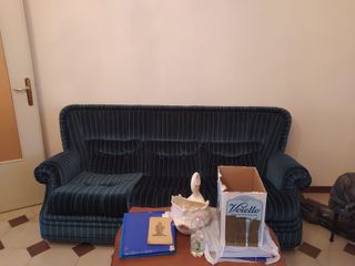 Set Salotto: Divano e 2 Poltrone Verde scuro