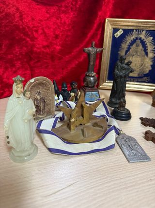 Lote objetos religiosos