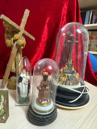 Lote objetos religiosos