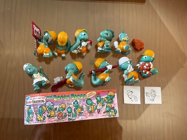 Kinder Sorpresa Dapsy Dinos Colección Completa