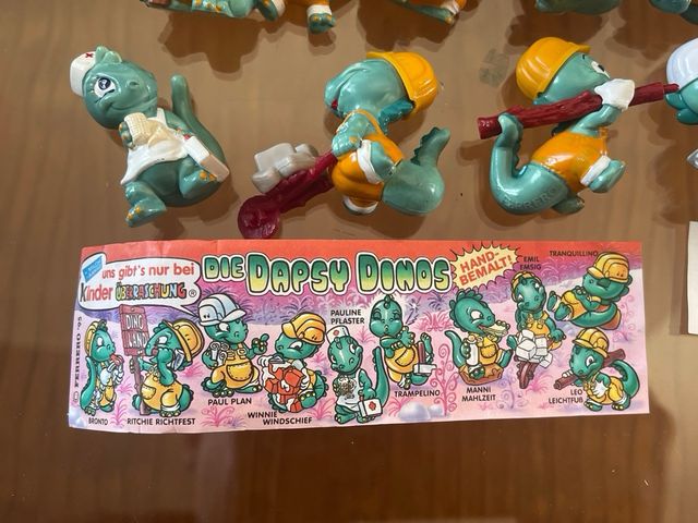 Kinder Sorpresa Dapsy Dinos Colección Completa