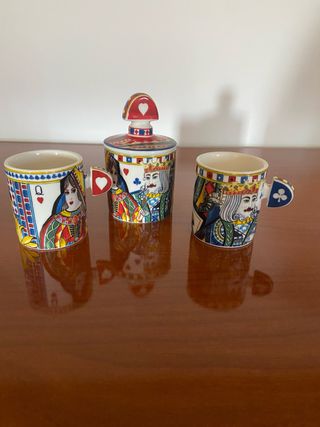 Coppia tazze caffè e zuccheriera Baci Milano