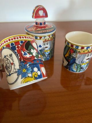 Coppia tazze caffè e zuccheriera Baci Milano