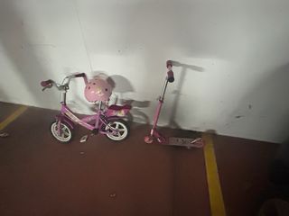 Bicicleta infantil 12 con casco y ruedines