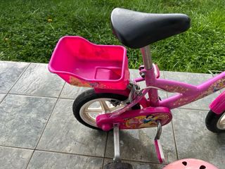 Bicicleta infantil 12 con casco y ruedines