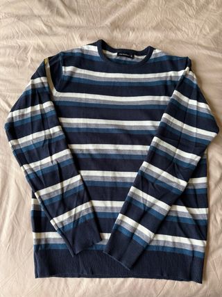 Jersey rayas azul y blanco Talla M