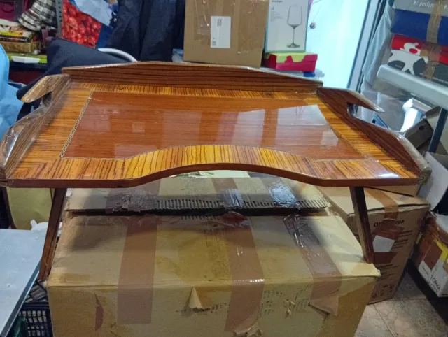 Bandeja Vintage Madera Cama Plegable