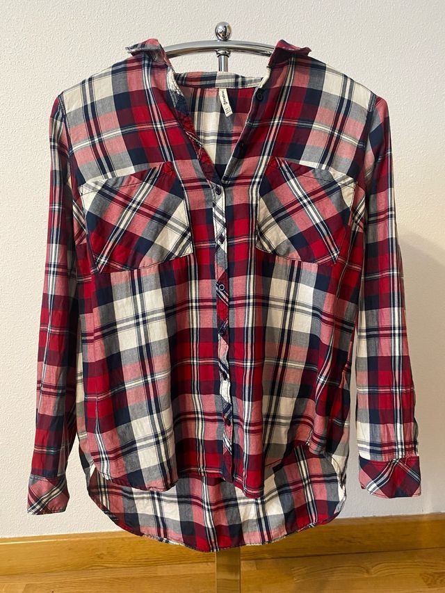 Camisa cuadros Stradivarius