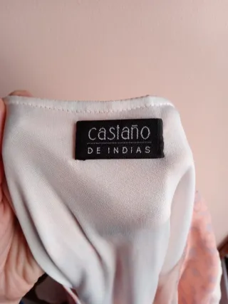 Vestido rosa con estampado de animales