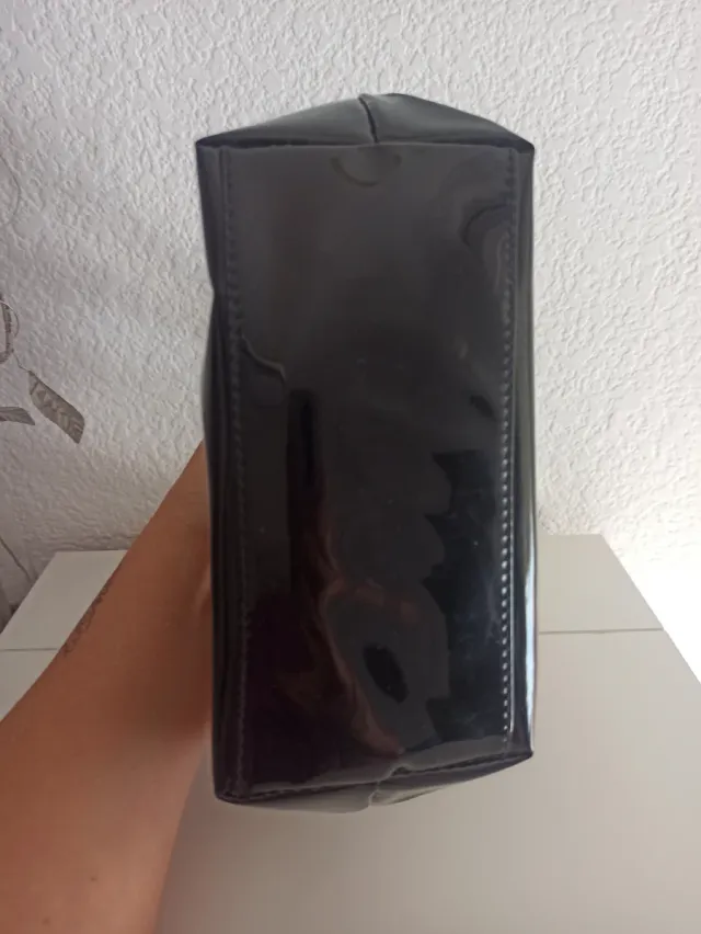 Bolso de mano con estampado de espiga