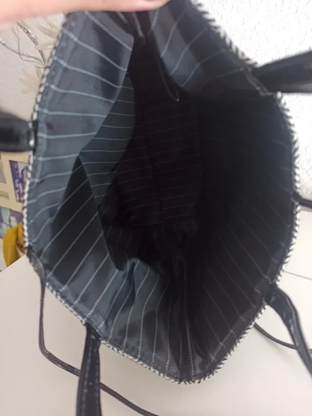 Bolso de mano con estampado de espiga