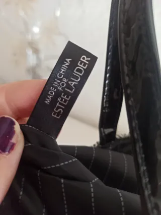 Bolso de mano con estampado de espiga