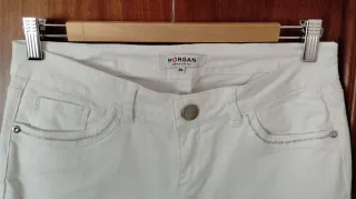Pantalón vaquero mujer blanco
