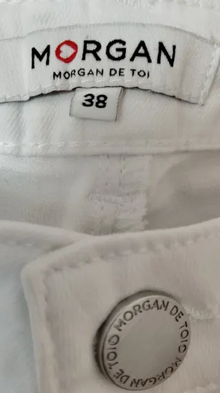 Pantalón vaquero mujer blanco