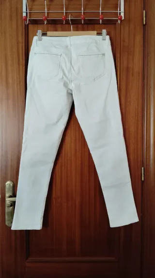Pantalón vaquero mujer blanco