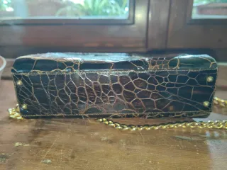 Borsa pelle vera vintage originale