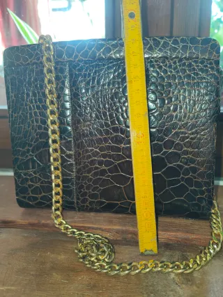 Borsa pelle vera vintage originale