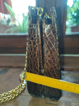 Borsa pelle vera vintage originale