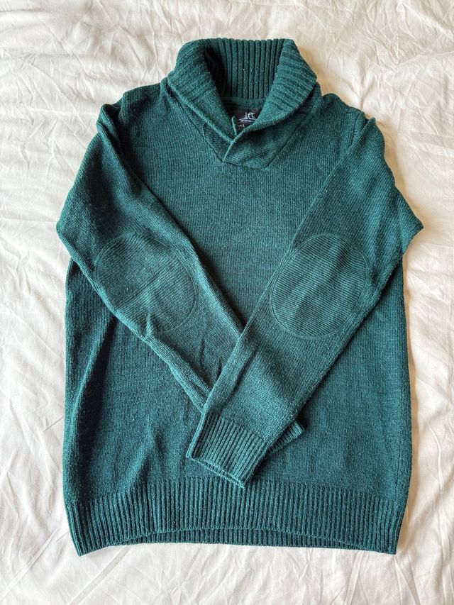 Jersey verde Lefties cuello shawl talla L