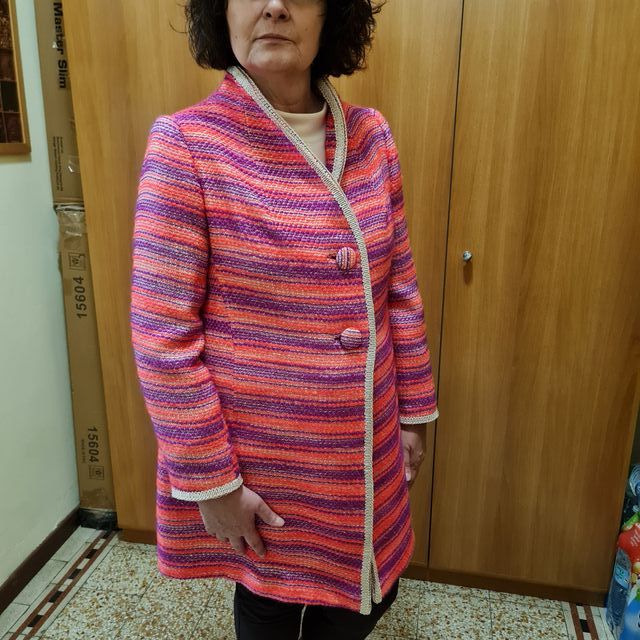 Cappotto donna multicolor