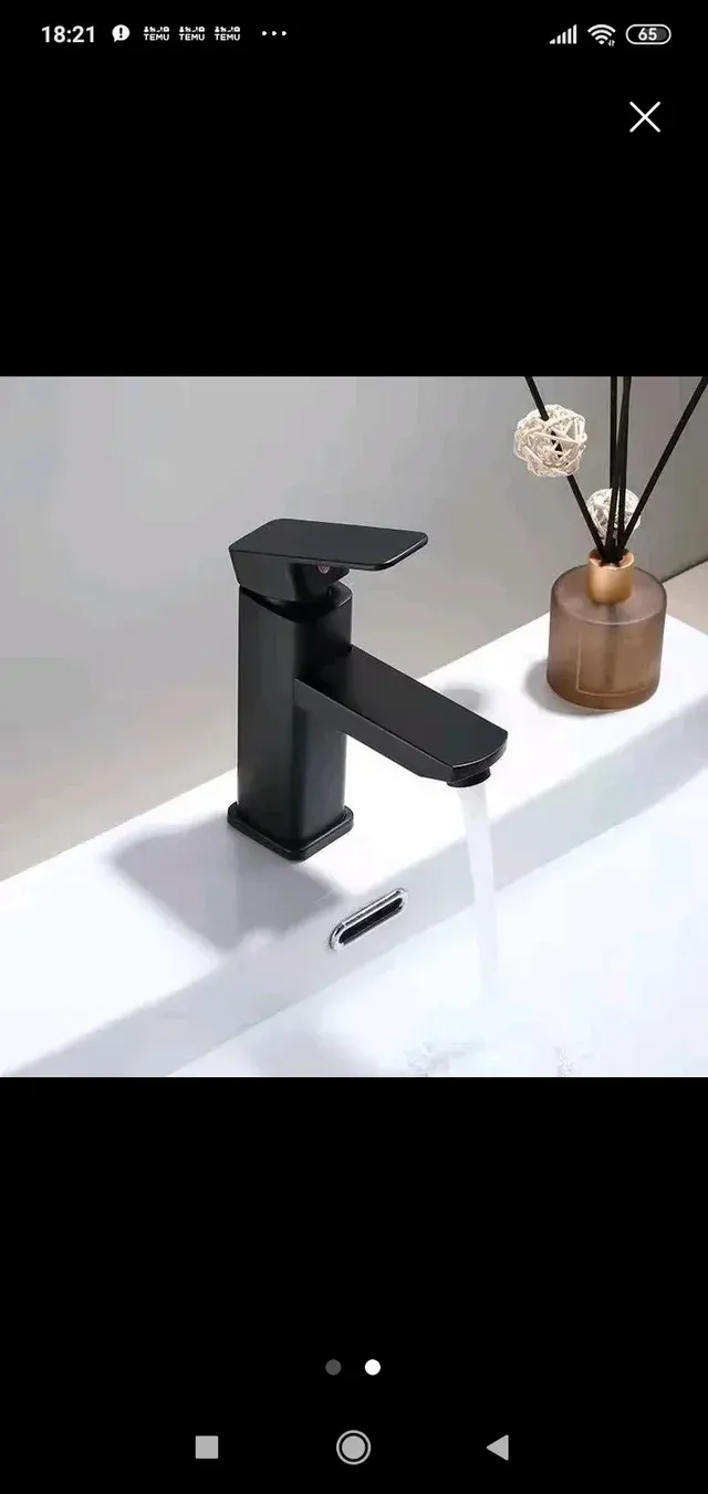 Grifo Negro Rethme para Lavabo - Nuevo
