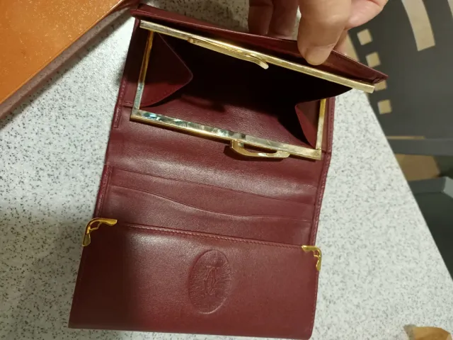 Portafoglio Cartier Pelle Borgogna