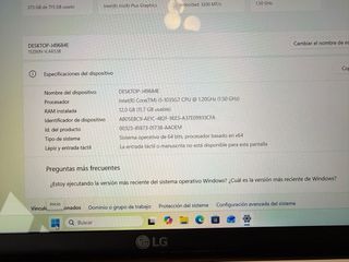 Portátil LG Gram 15 pulgadas blanco