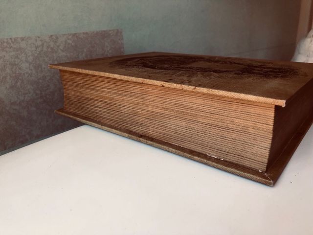 Set 2 Porta Oggetti Libro Vintage