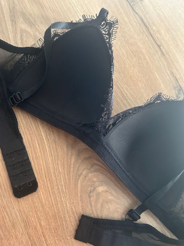 Reggiseno pizzo push-up senza ferretto