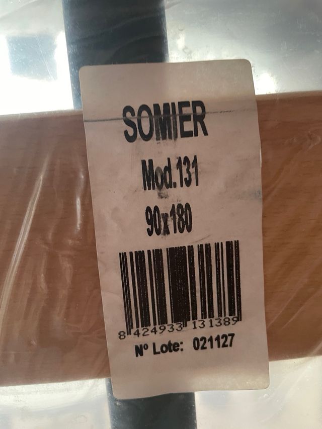 Somier 90x180 cm nuevo