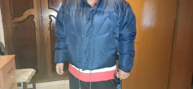 Chaqueta acolchada azul