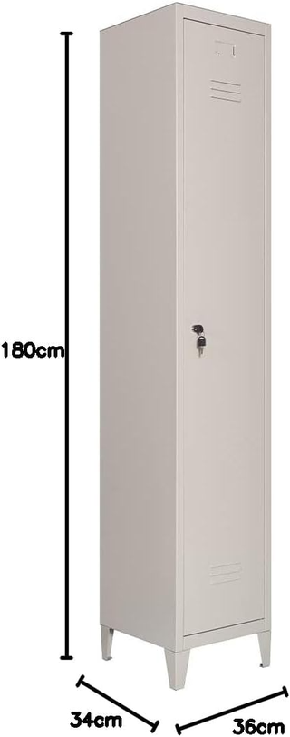 Armadio da Spogliatoio in Metallo con Chiusura a C