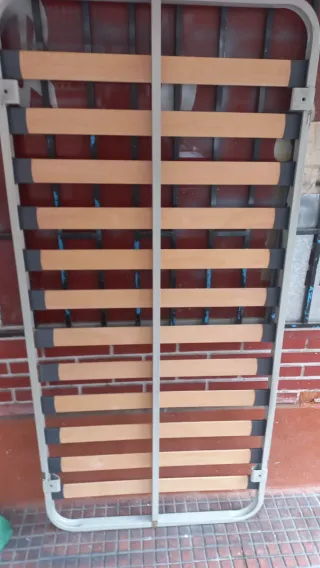 Somier individual madera y metal