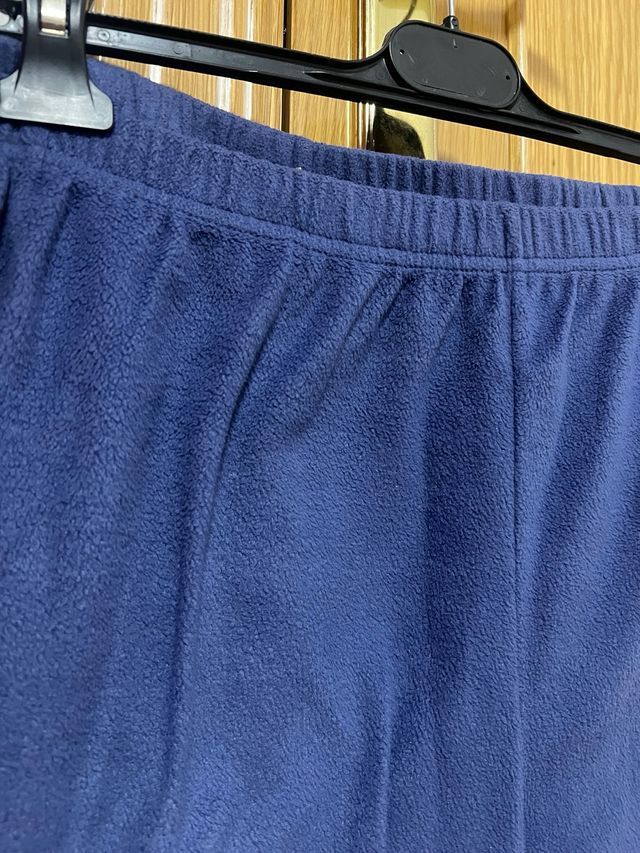 Pantalón pijama azul abrigado sin uso