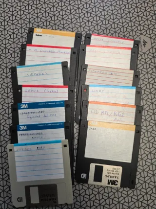 Lote 94 Disquetes  PC Vintage Microsoft