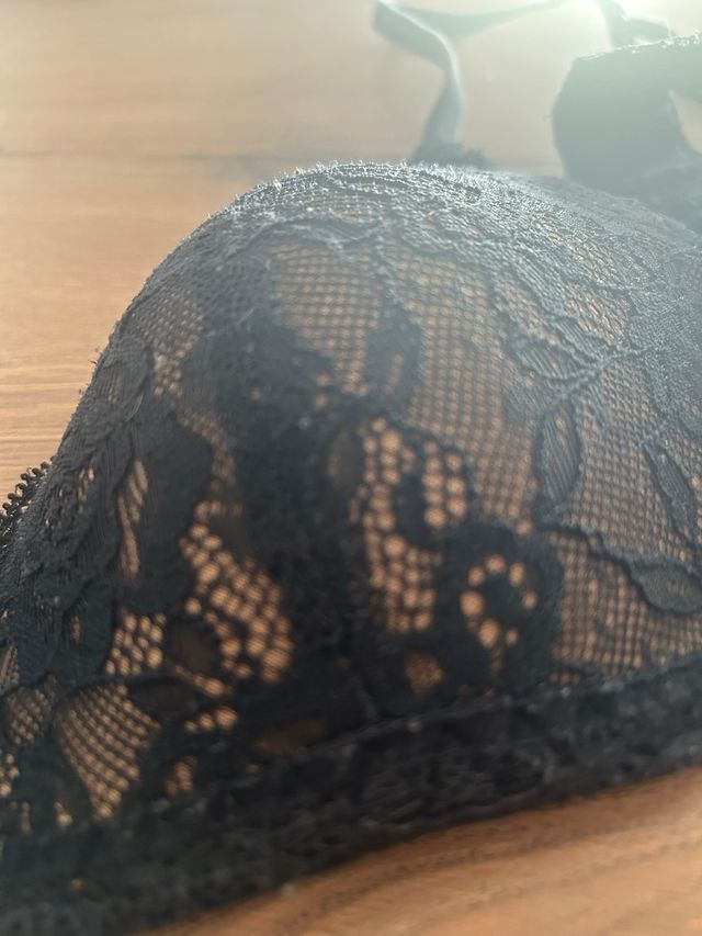 Reggiseno pizzo nero tg 2