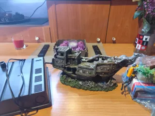 Acuario decoración negro/transparente